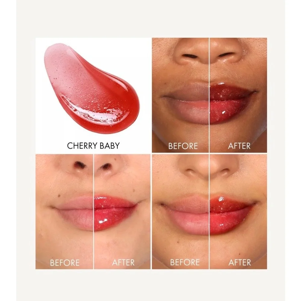 Truly Luxury Lip Oil Glazed‎ Donut Cherry Baby Peptide Ceramide Plumping Set New
